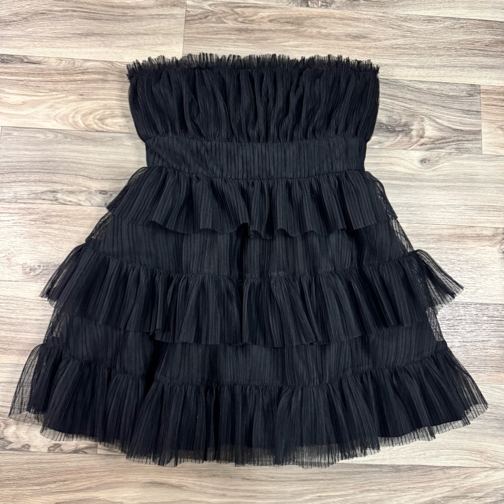 Lovers and Friends Barlow Mini Dress in Black Size Medium